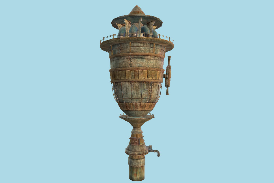 Old Water Tower 3d model